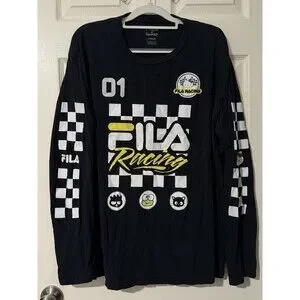 Fila Shirts Fila X Sanrio Hello Kitty Black Racing Long Sleeve